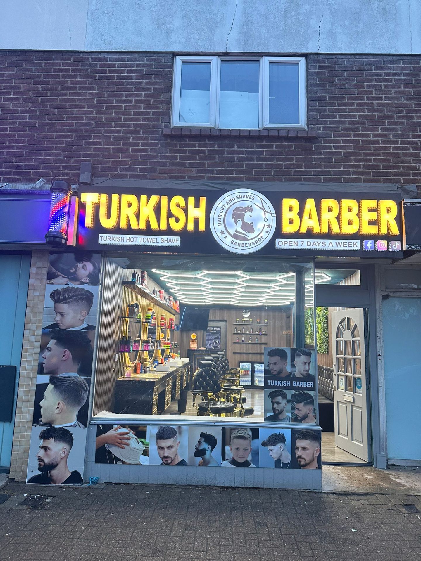 Turkish Barber Shop Front